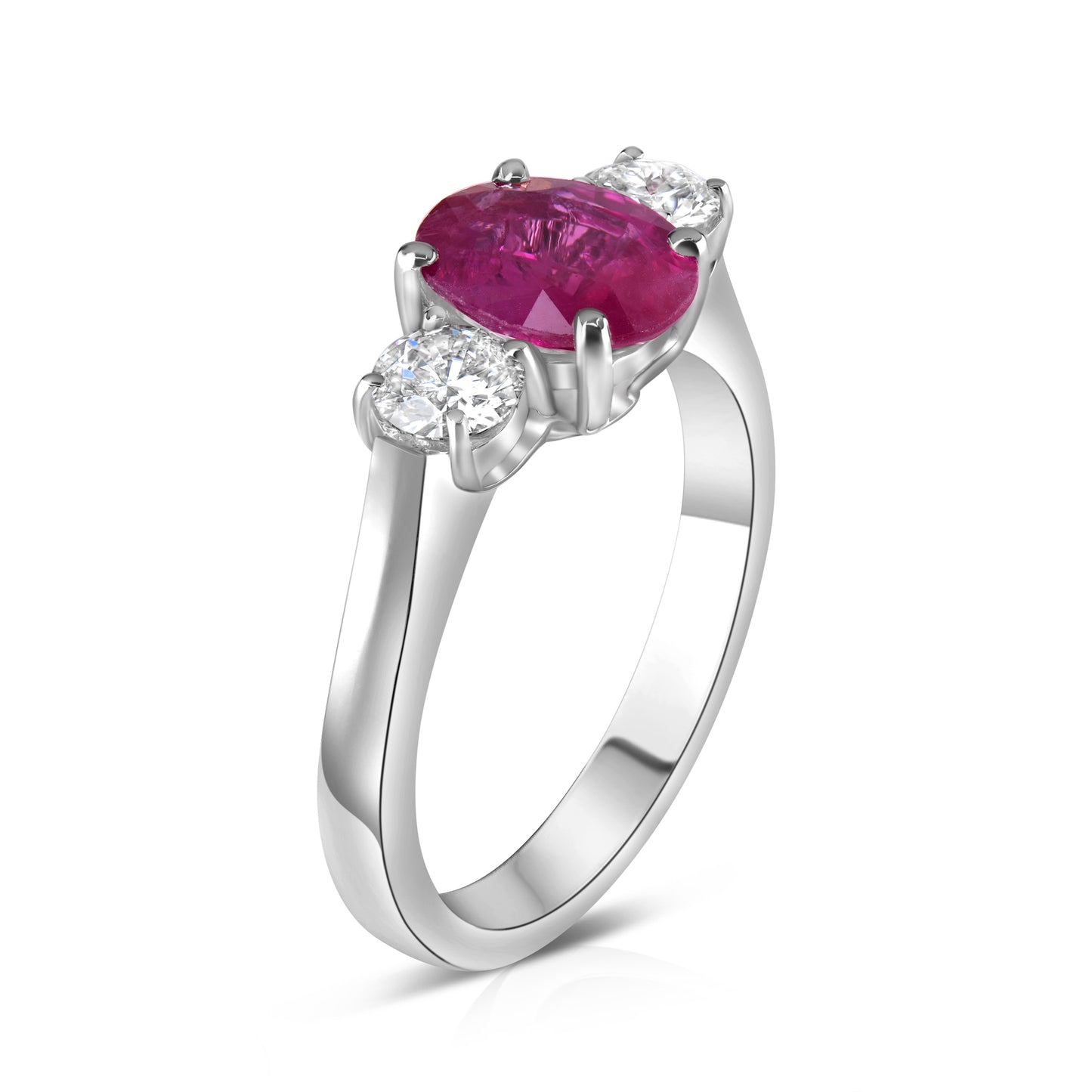 3 Stones Ruby Ring