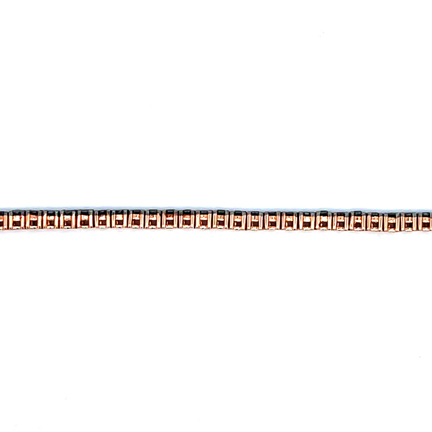 Rose Gold Black Diamonds Bracelet