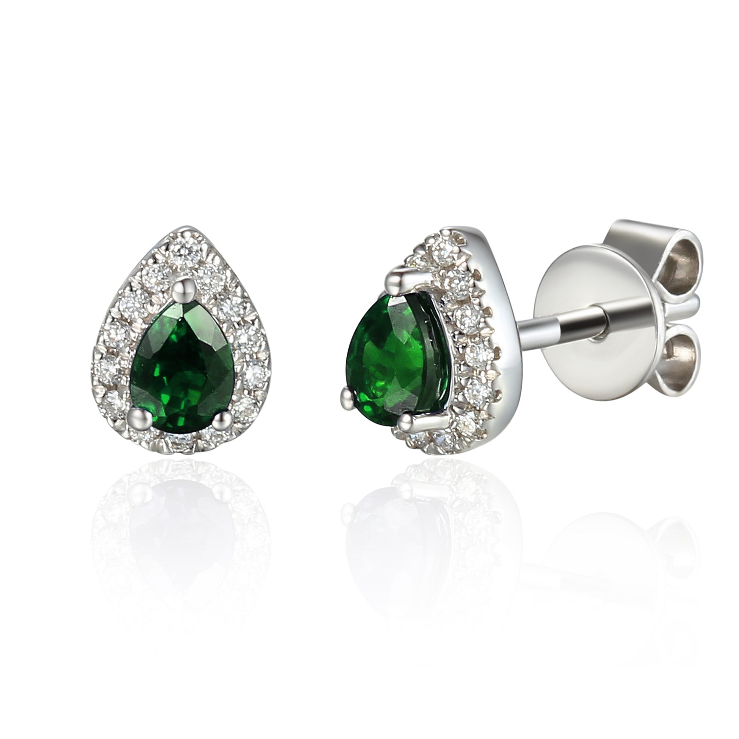 Pear Shape Emerald Earrings