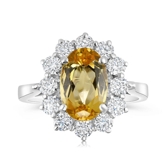 Golden Topaz Ring