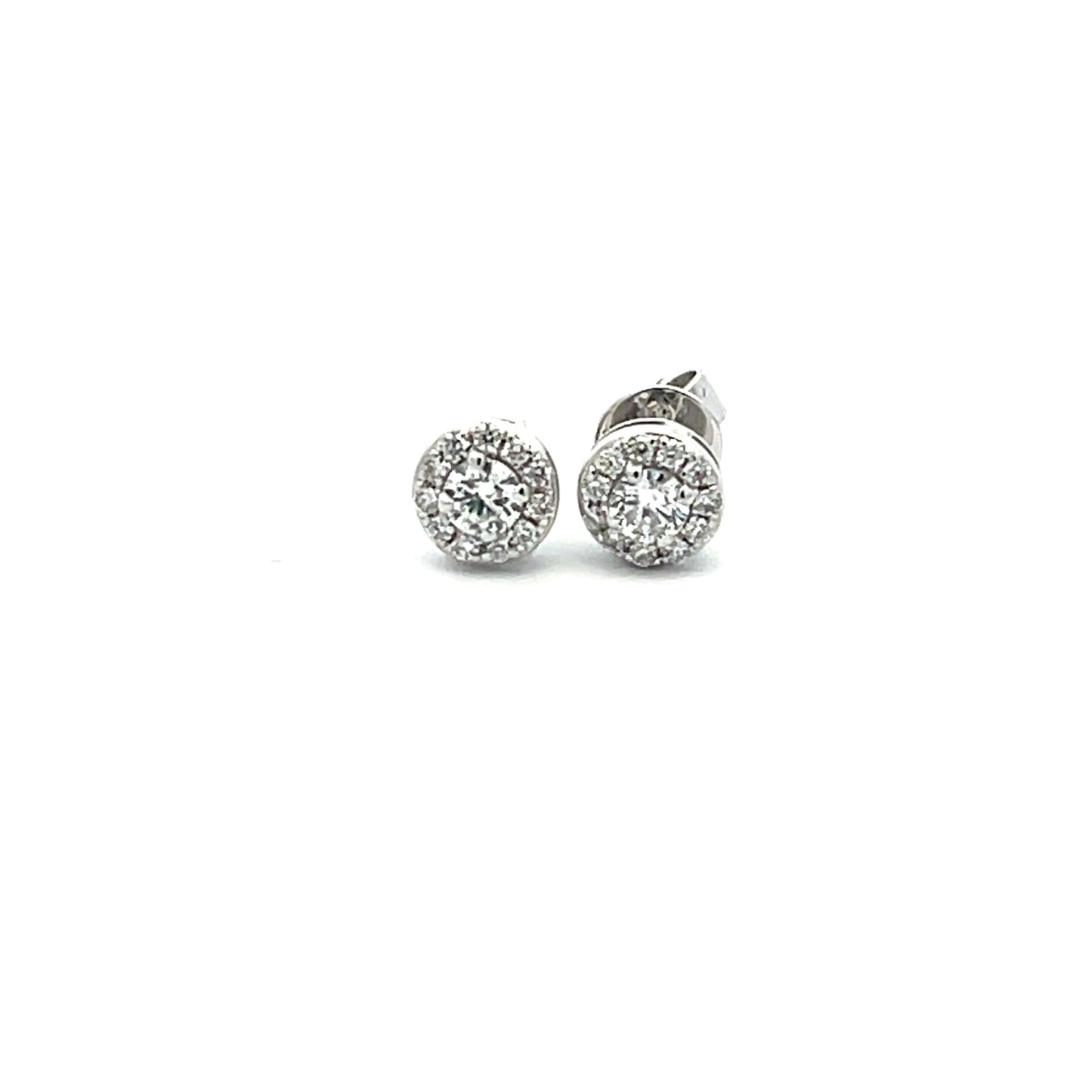 Diamond Halo Earrings