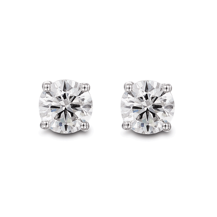 Classic Diamond Stud Earrings