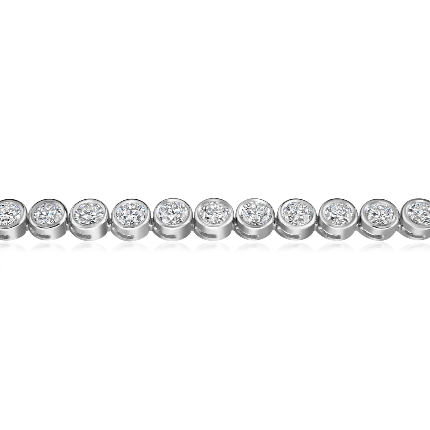 Diamond Tennis Bracelet - Rubover Setting