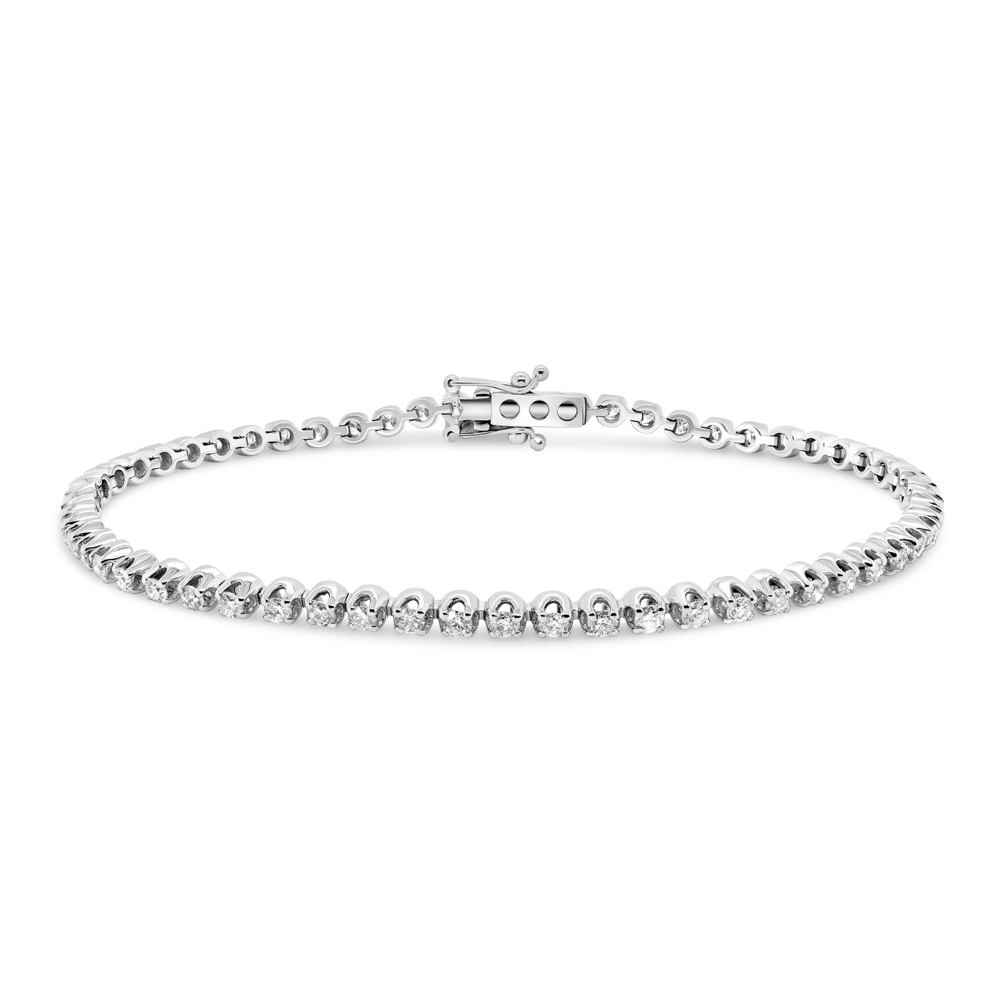 Diamond Tennis Bracelet - Crown Setting