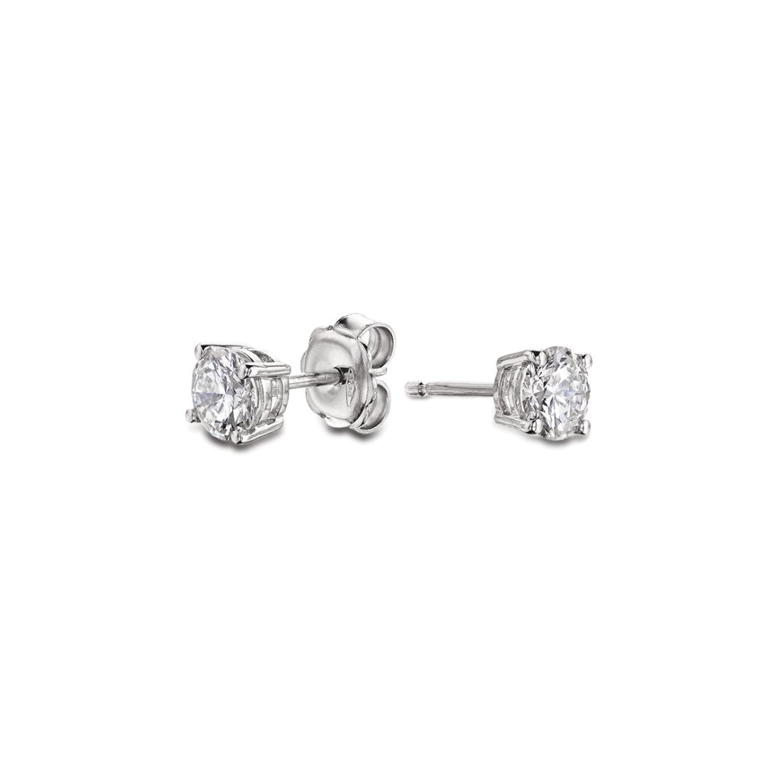 Classic Diamond Stud Earrings