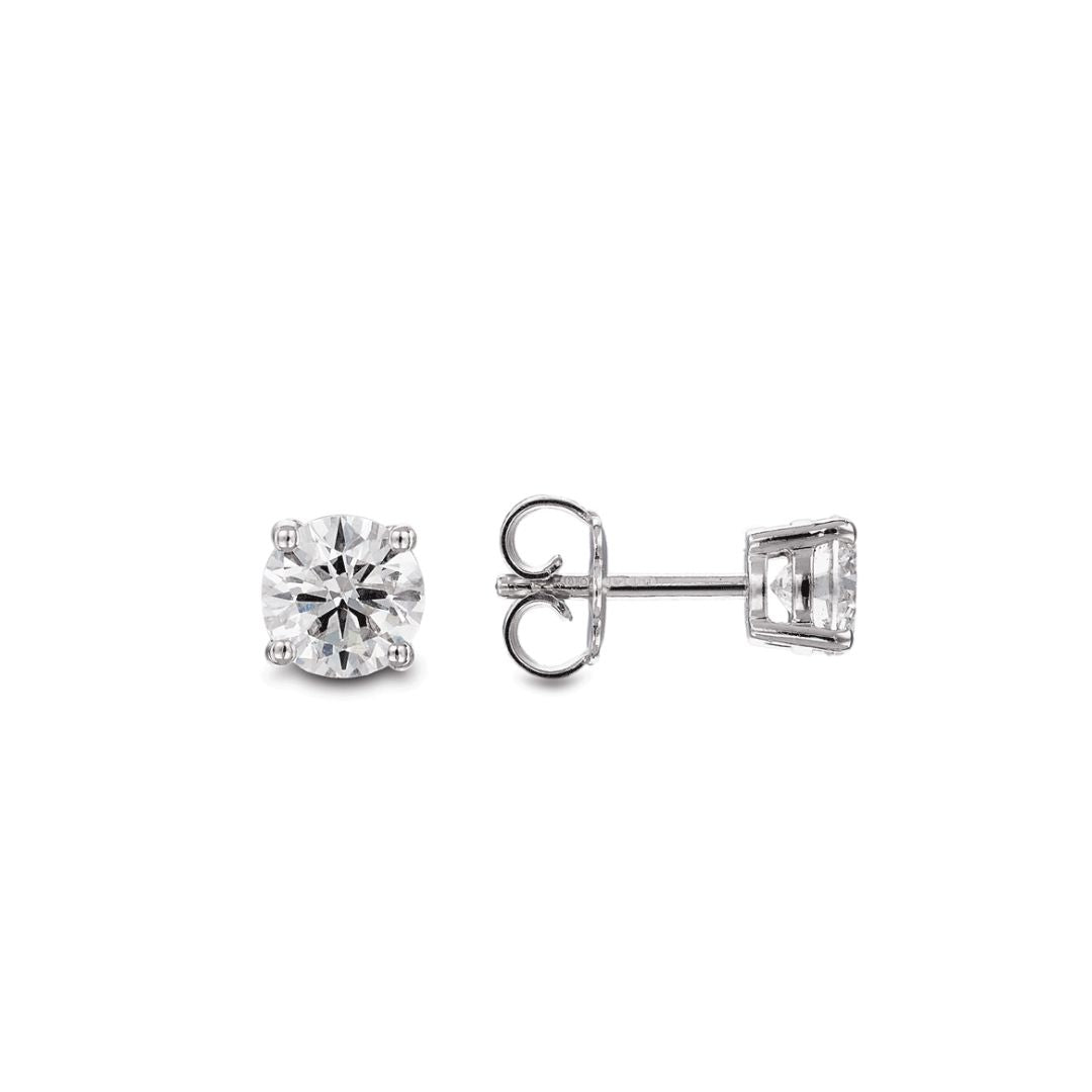 Classic Diamond Stud Earrings