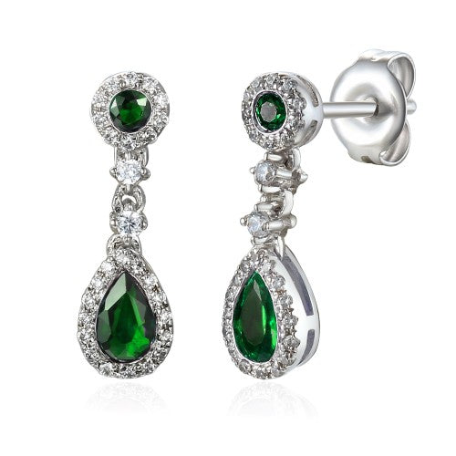 Emerald Drop Earrings