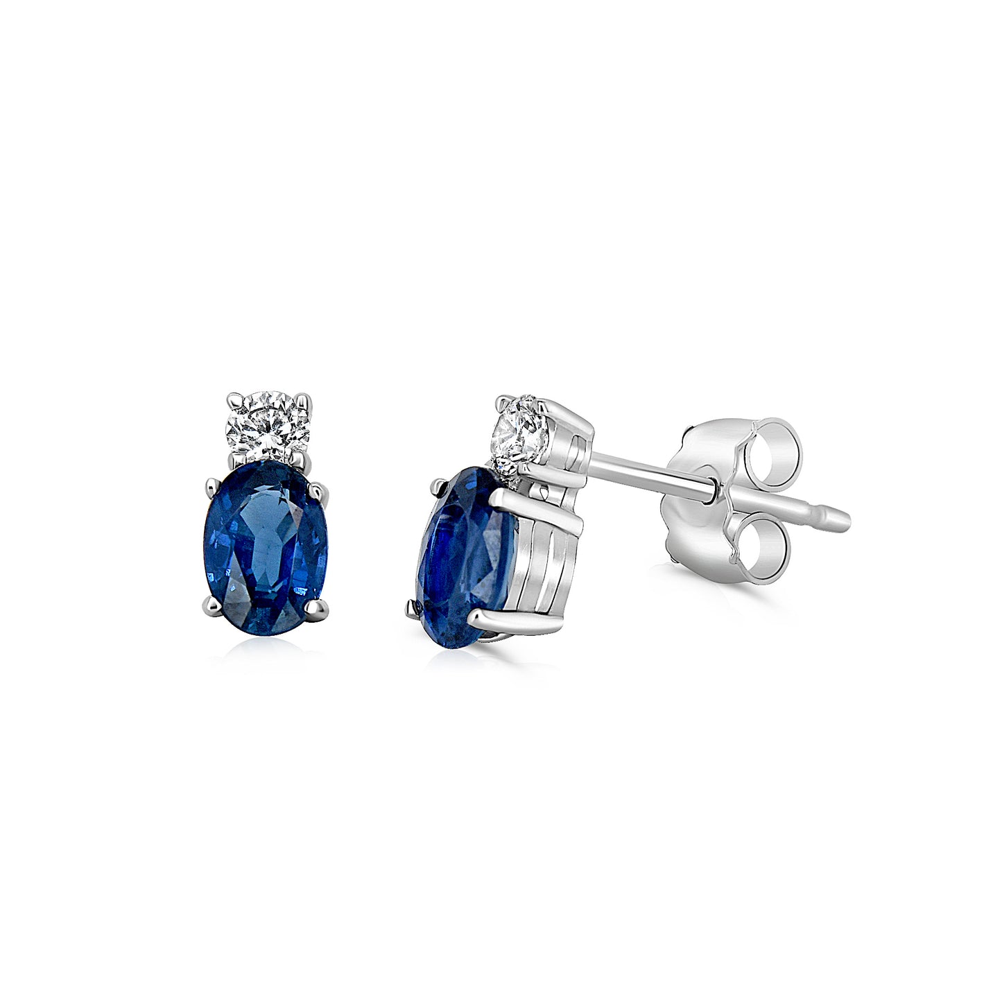 Oval Sapphire Earrings