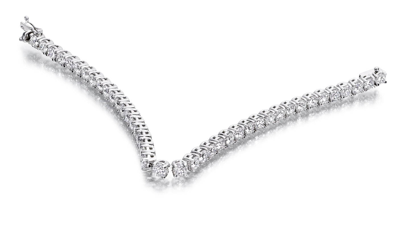 Diamond Tennis Bracelet - Fine Setting