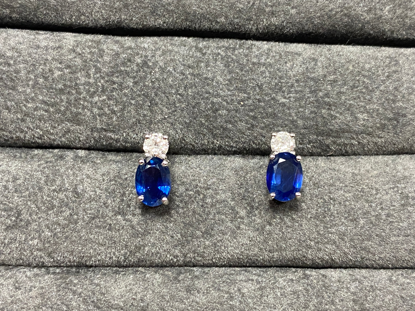 Oval Sapphire Earrings