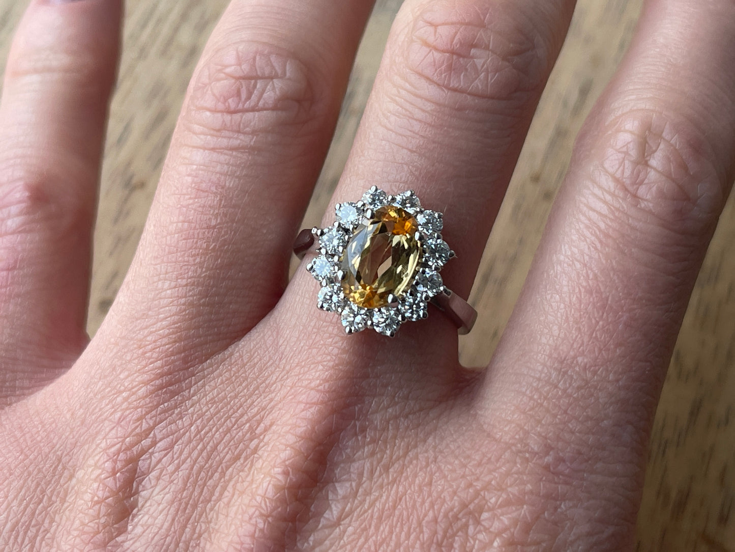 Golden Topaz Ring