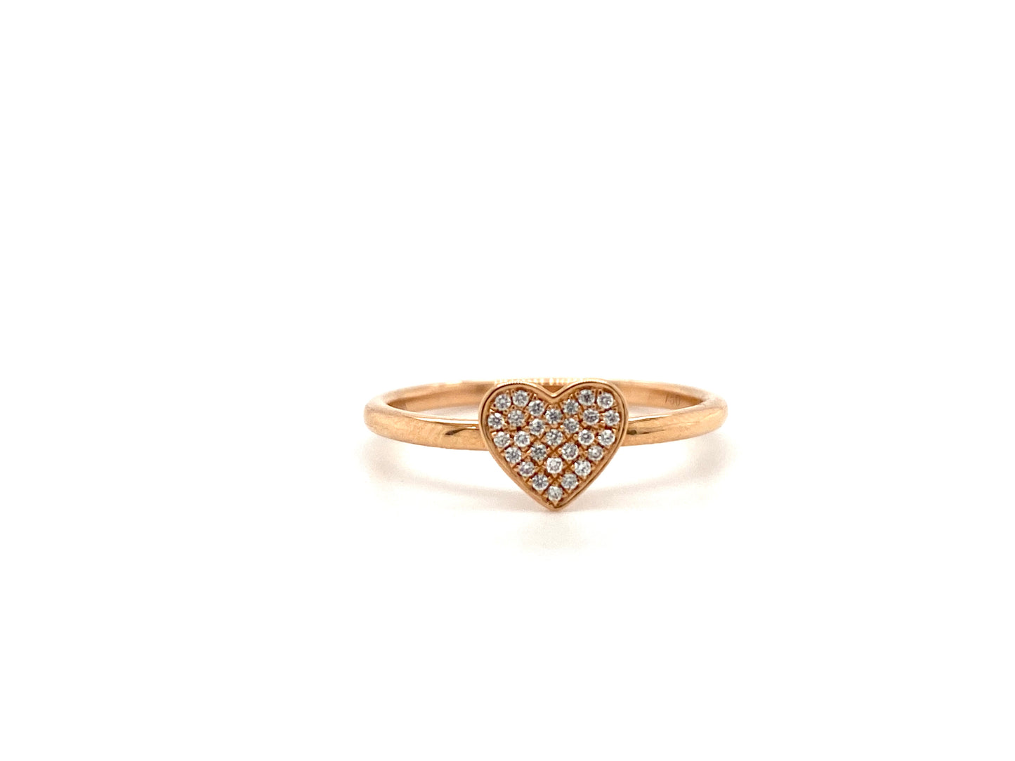 Heart Pave Ring