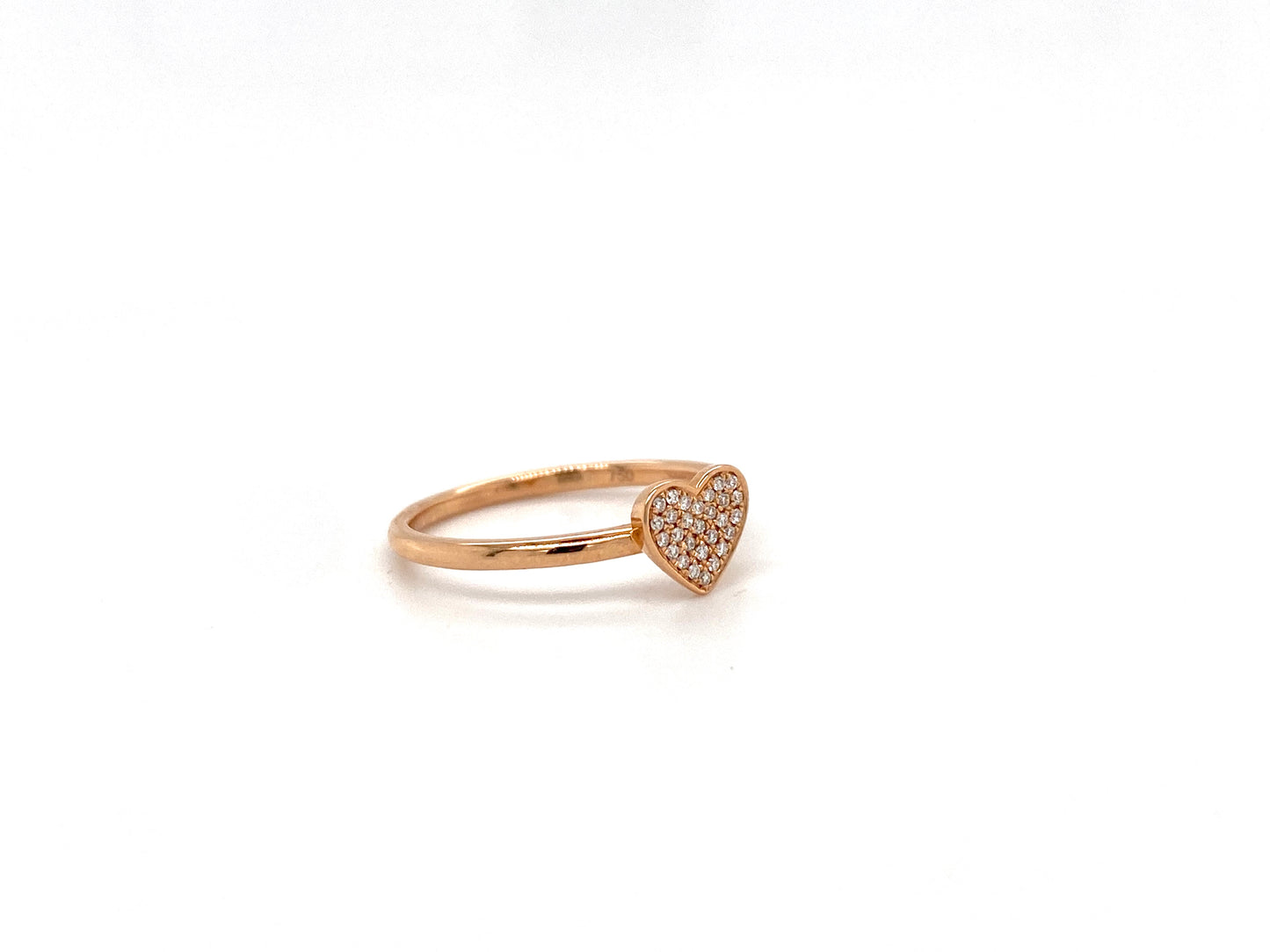 Heart Pave Ring