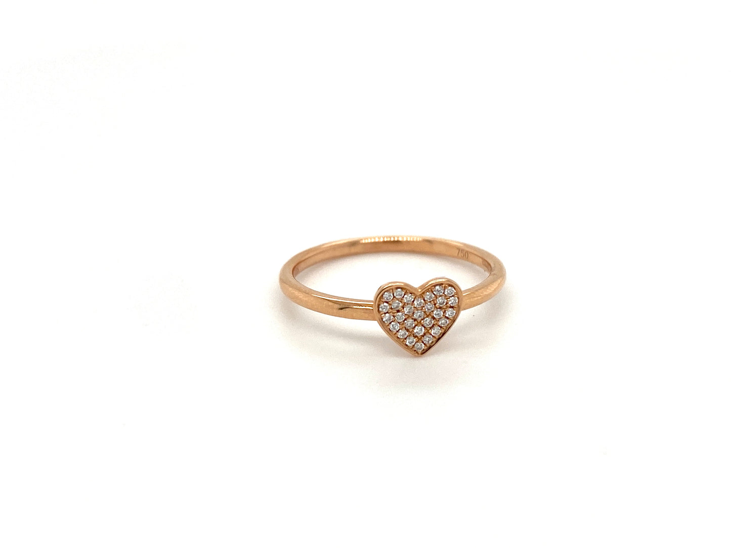 Heart Pave Ring