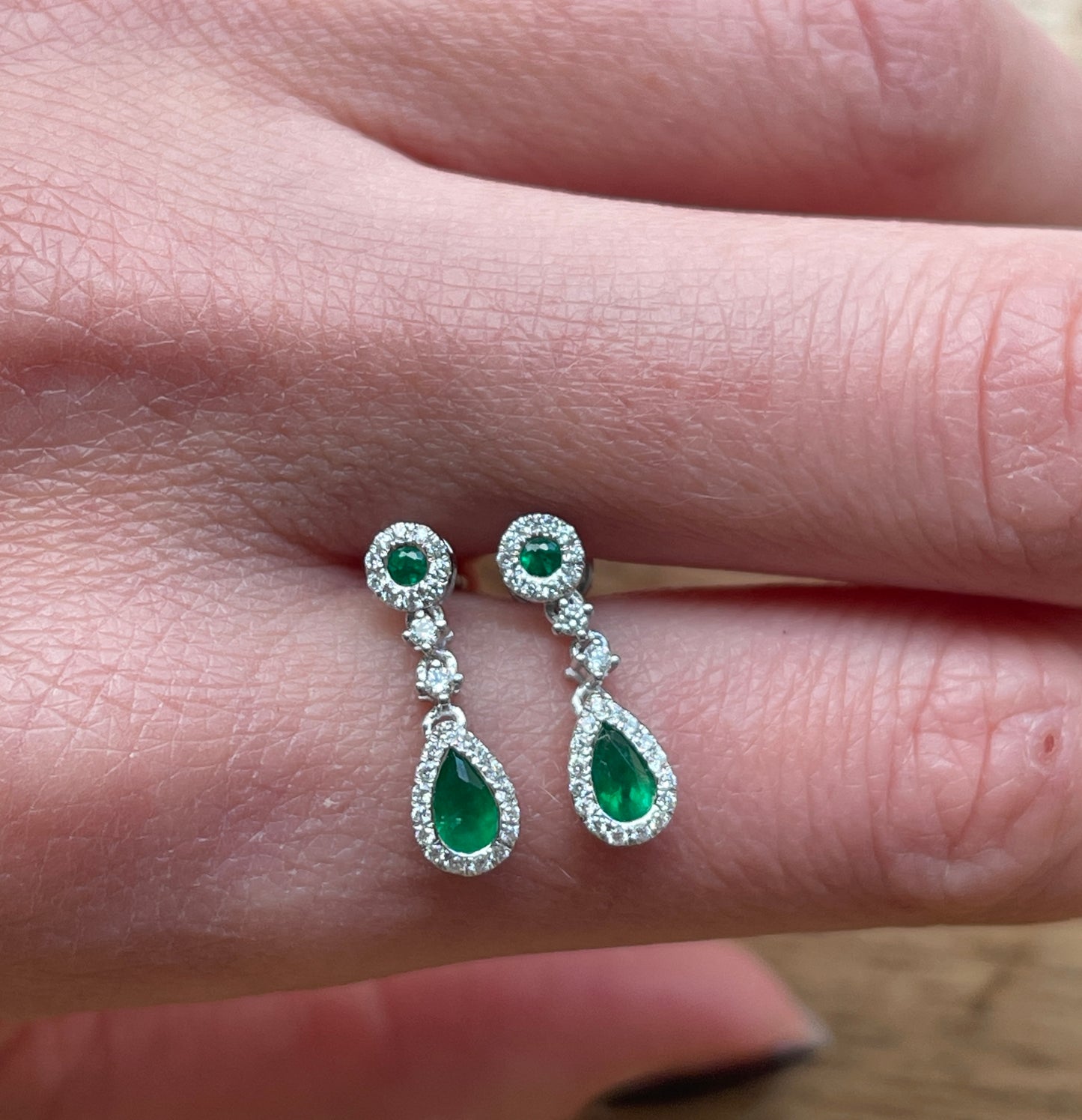 Emerald Drop Earrings