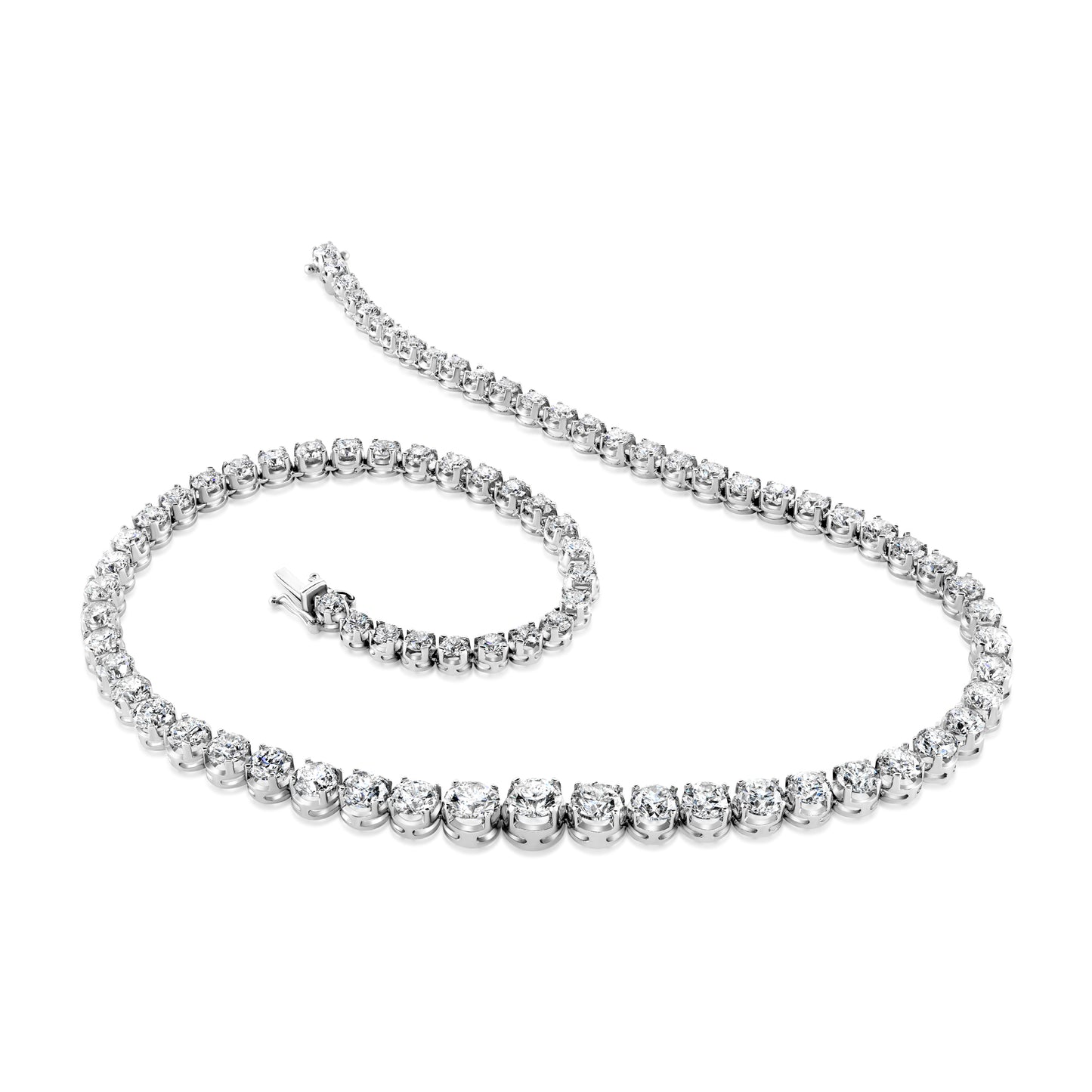 Diamond Tennis Graduated Necklace