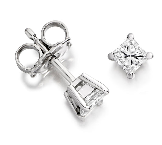 Princess Diamond Earrings