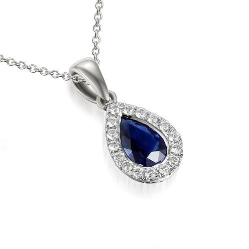 Pear Shape Sapphire pendant