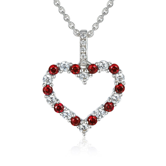 Ruby Heart Pendant