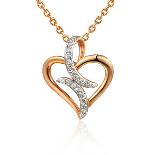 Rose Gold Heart Pendant