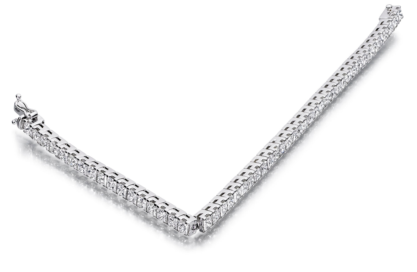 Diamond Tennis Bracelet - Princess Setting