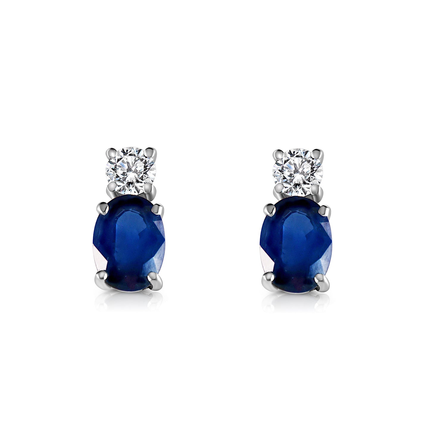 Oval Sapphire Earrings