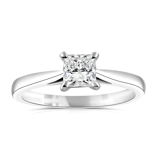 Princess Solitaire Ring