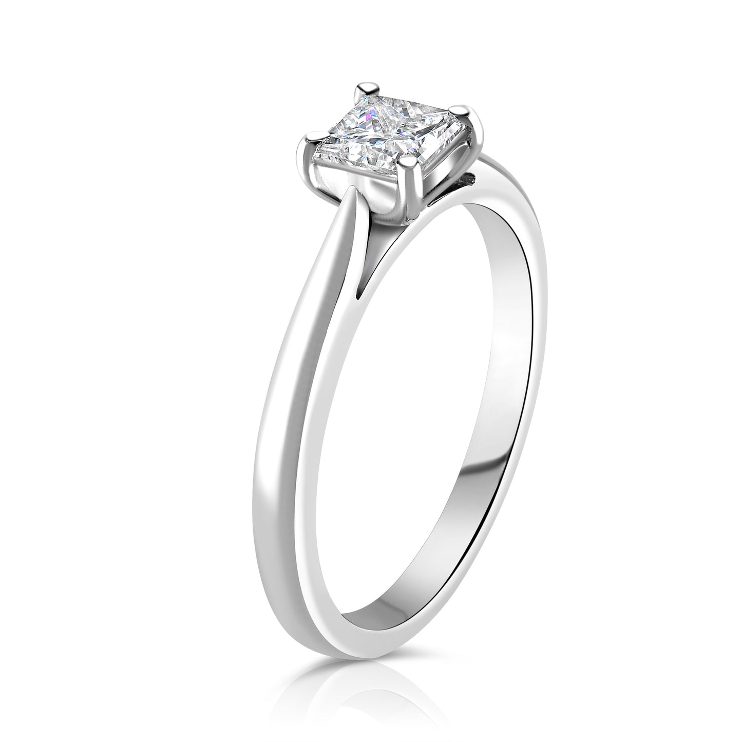 Princess Solitaire Ring