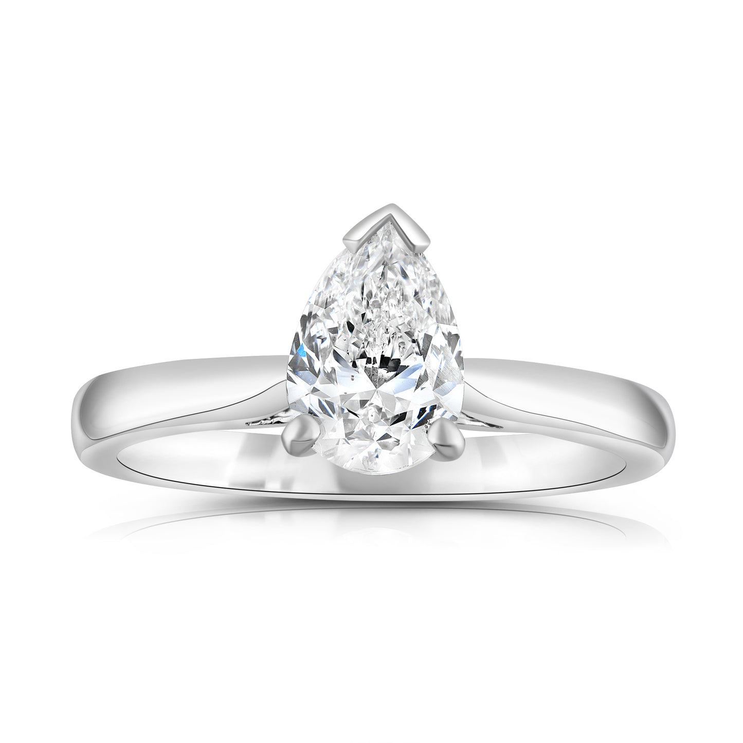 Pear Shape Solitaire Ring