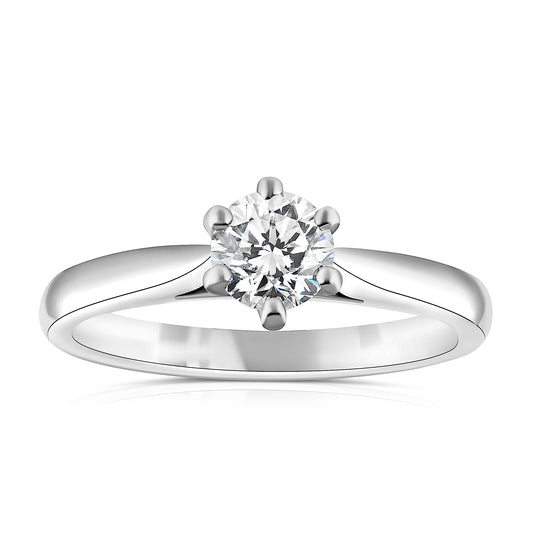 Six Claw Solitaire Ring