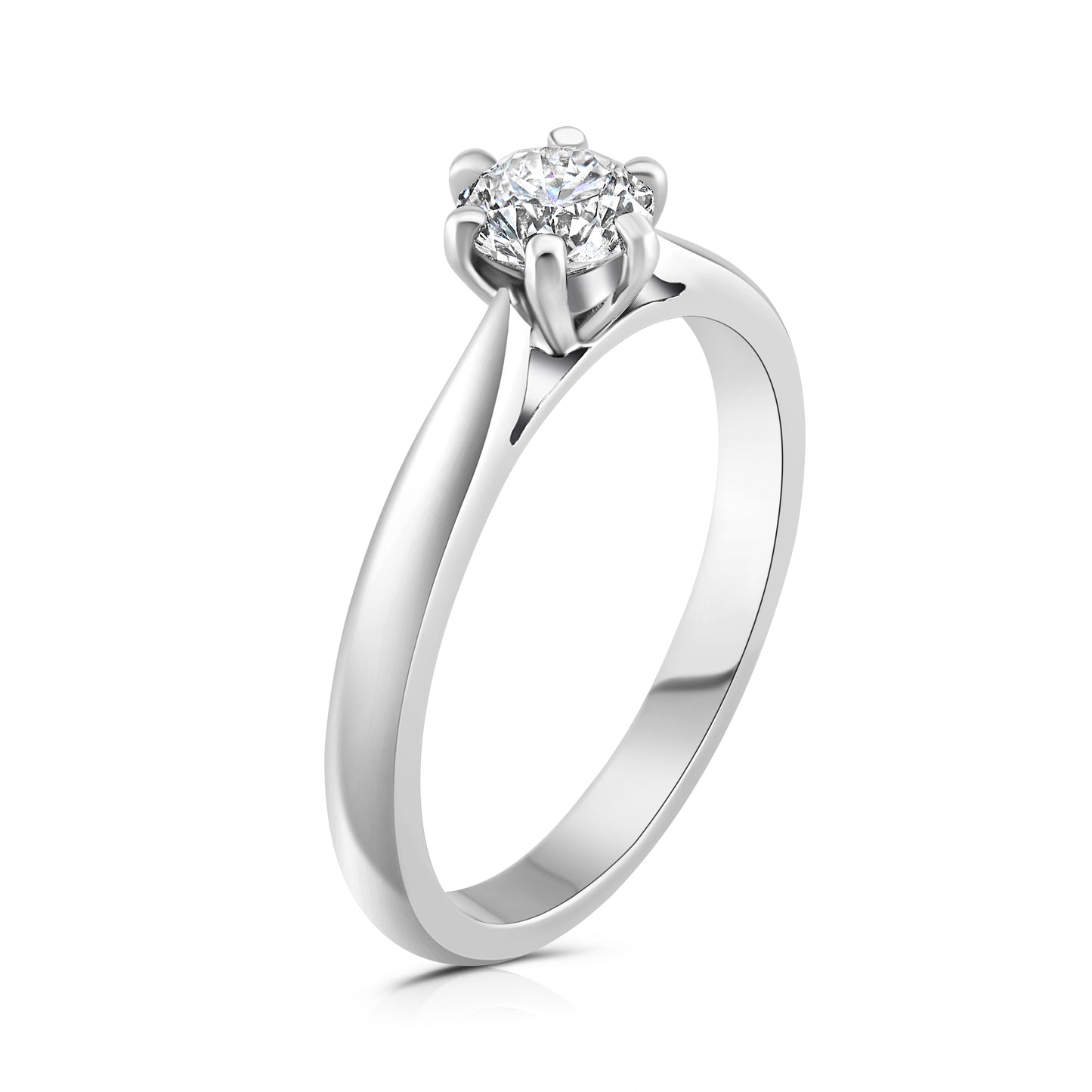 Six Claw Solitaire Ring