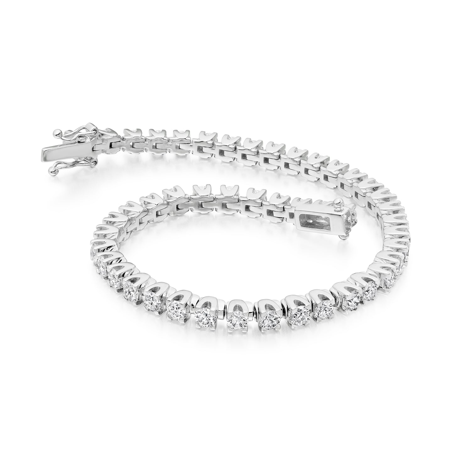 Diamond Tennis Bracelet - Tulip Setting