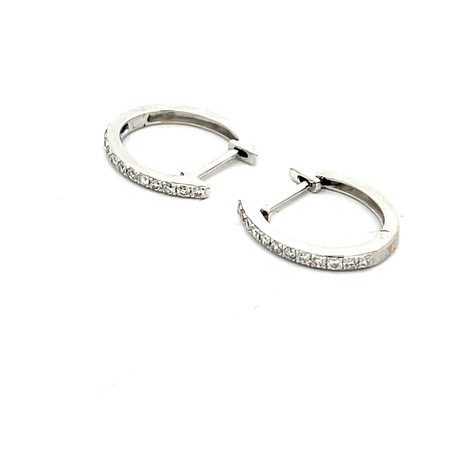 Diamond Hoop Earrings