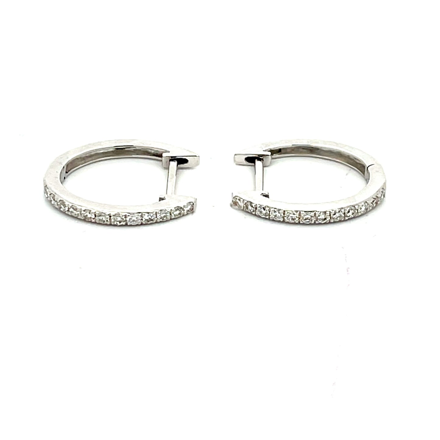 Diamond Hoop Earrings