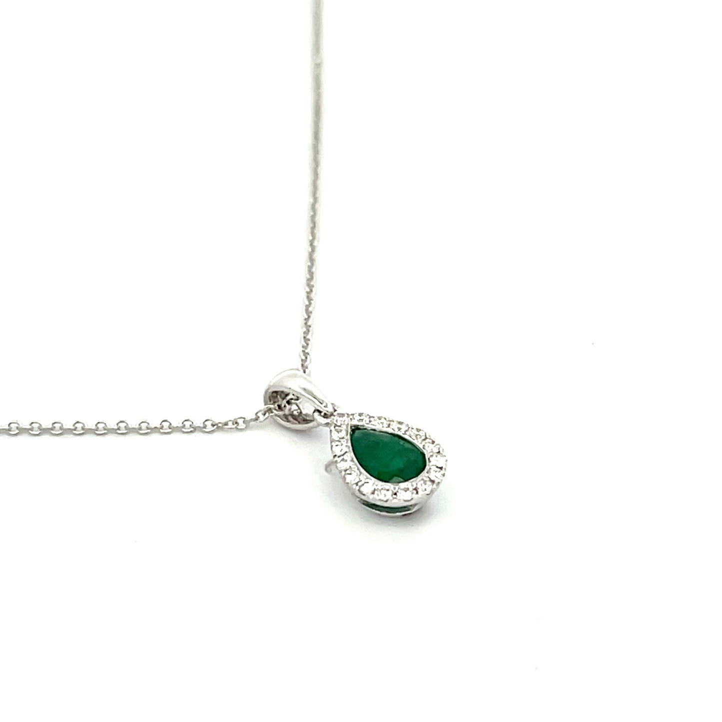 Pear Shape Emerald Pendant