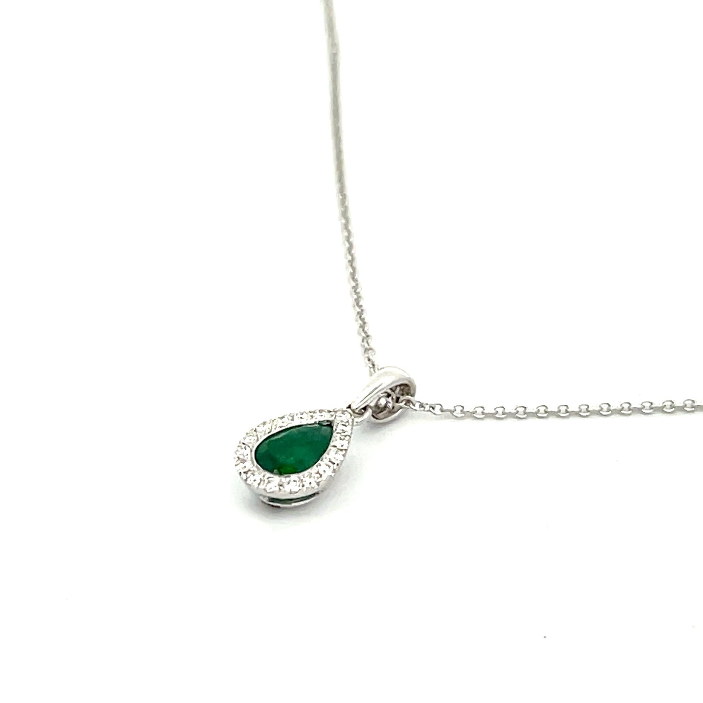 Pear Shape Emerald Pendant