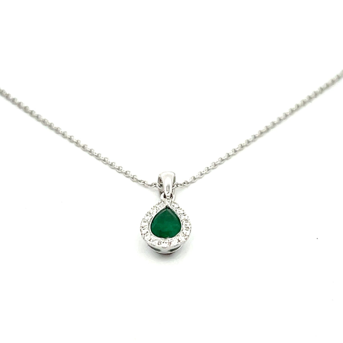 Pear Shape Emerald Pendant