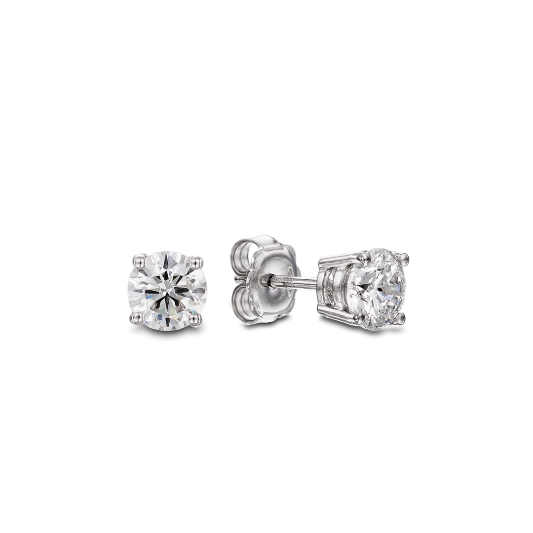 Classic Diamond Stud Earrings