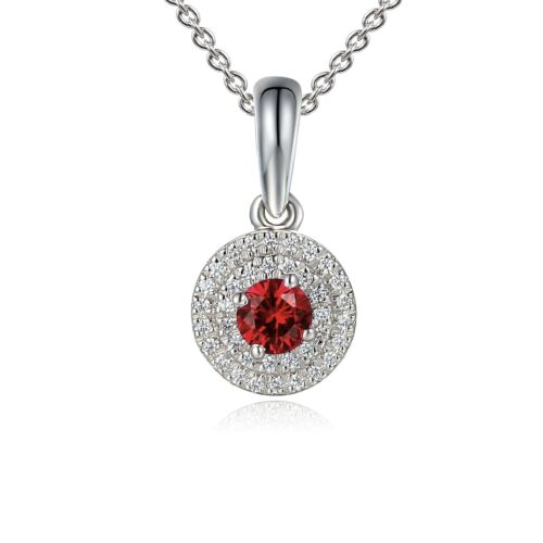 Ruby Halo Pendant